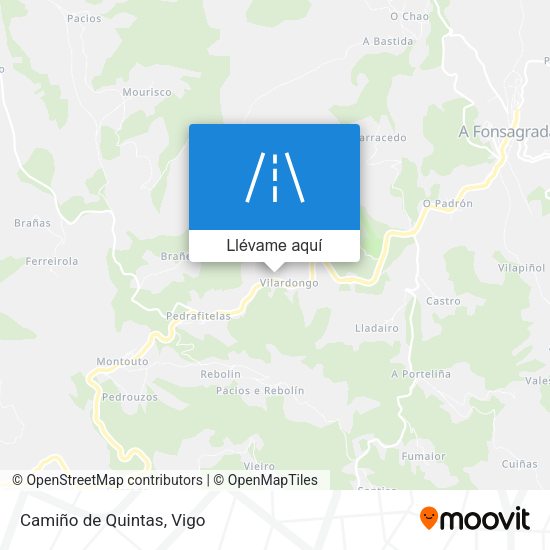 Mapa Camiño de Quintas