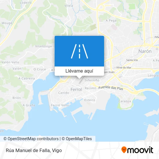 Mapa Rúa Manuel de Falla