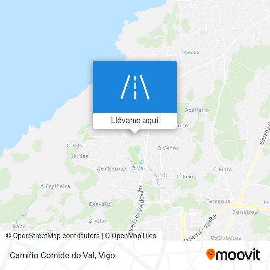 Mapa Camiño Cornide do Val