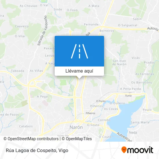 Mapa Rúa Lagoa de Cospeito