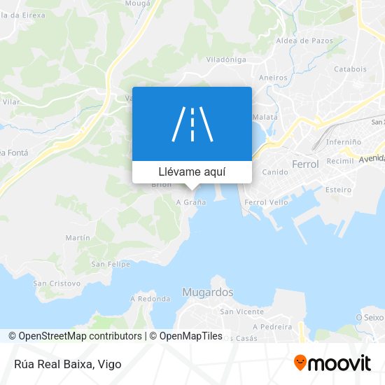 Mapa Rúa Real Baixa