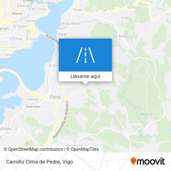 Mapa Camiño Cima de Pedre