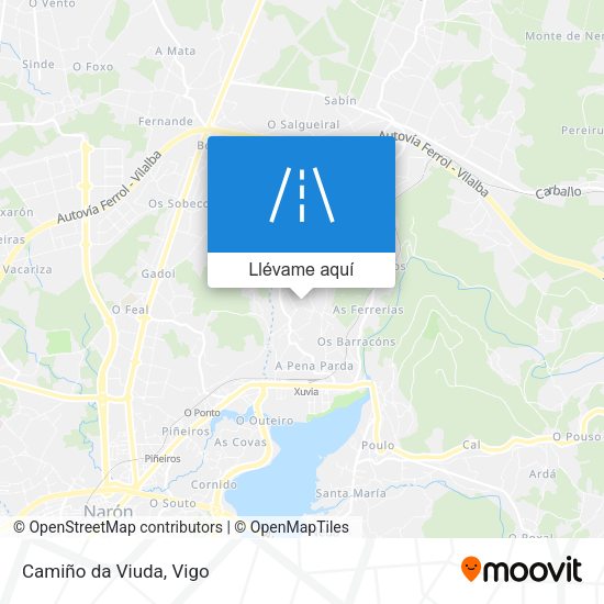 Mapa Camiño da Viuda