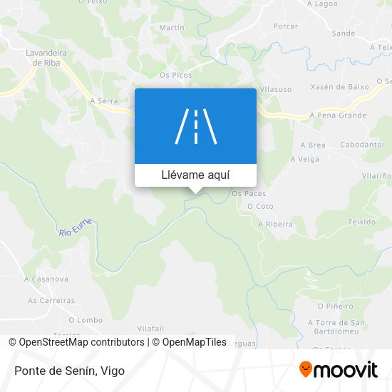 Mapa Ponte de Senín