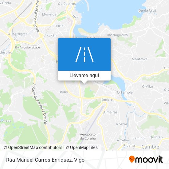 Mapa Rúa Manuel Curros Enríquez