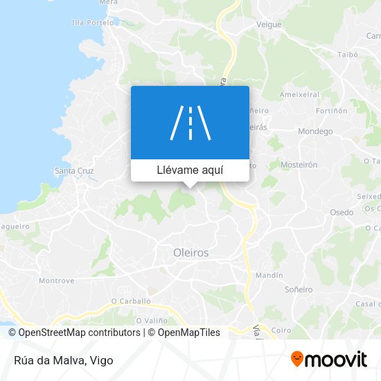 Mapa Rúa da Malva