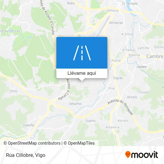 Mapa Rúa Cillobre