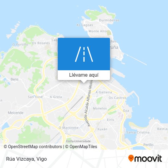 Mapa Rúa Vizcaya