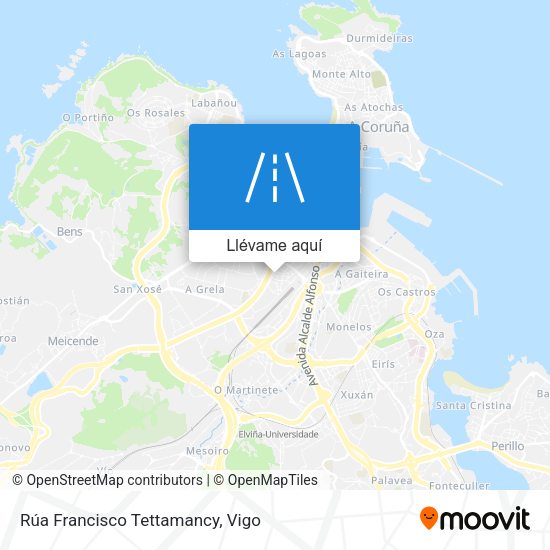 Mapa Rúa Francisco Tettamancy