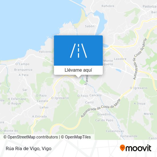 Mapa Rúa Ría de Vigo
