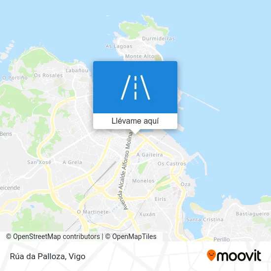 Mapa Rúa da Palloza