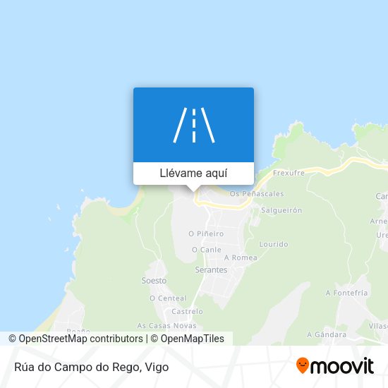 Mapa Rúa do Campo do Rego
