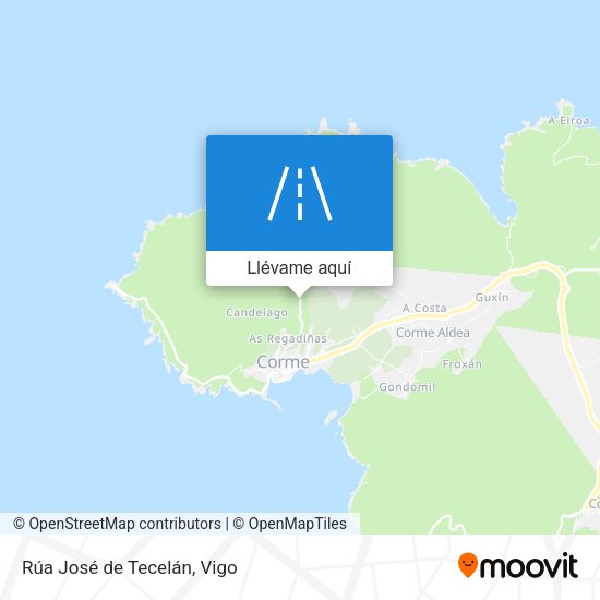 Mapa Rúa José de Tecelán