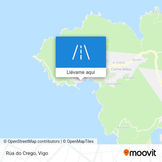 Mapa Rúa do Crego
