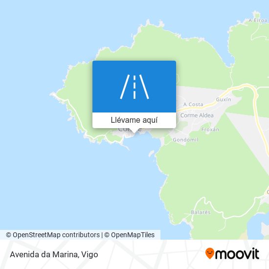 Mapa Avenida da Marina