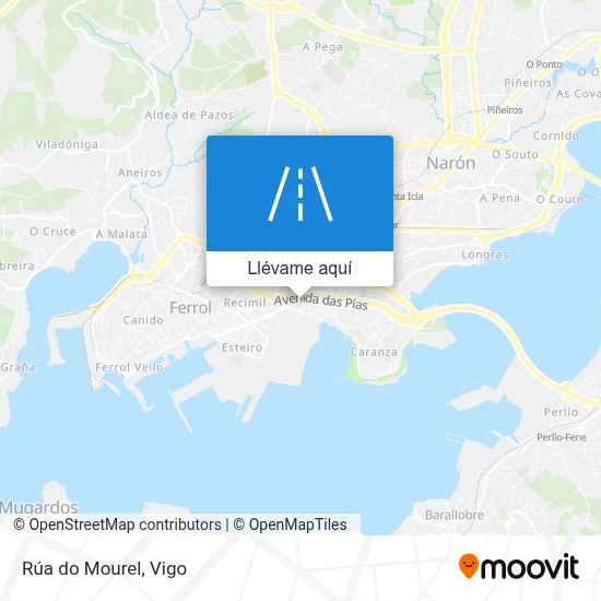 Mapa Rúa do Mourel