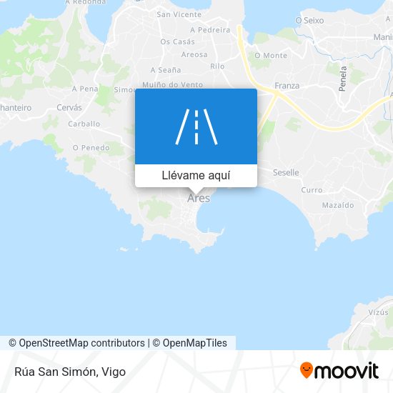 Mapa Rúa San Simón