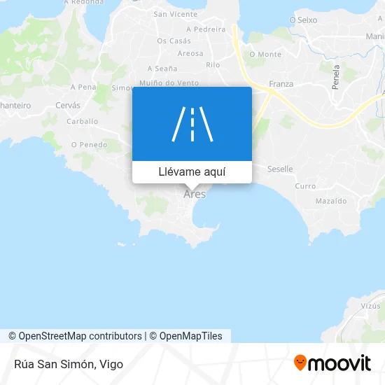 Mapa Rúa San Simón