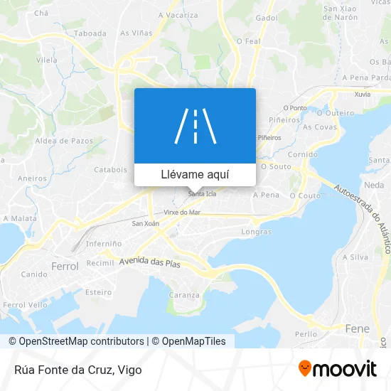 Mapa Rúa Fonte da Cruz