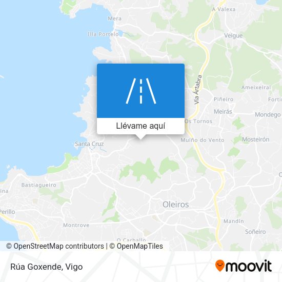 Mapa Rúa Goxende
