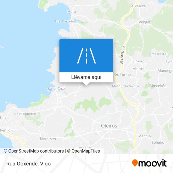Mapa Rúa Goxende