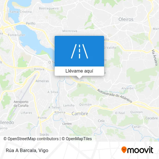 Mapa Rúa A Barcala