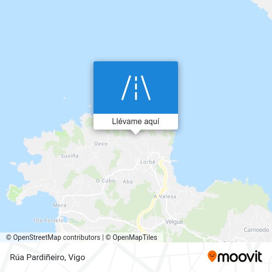 Mapa Rúa Pardiñeiro