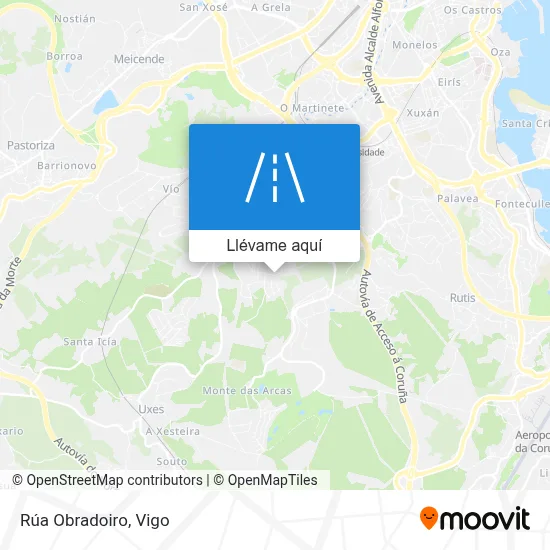 Mapa Rúa Obradoiro