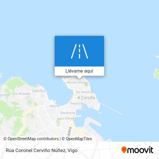 Mapa Rúa Coronel Cerviño Núñez