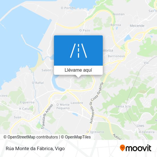 Mapa Rúa Monte da Fábrica