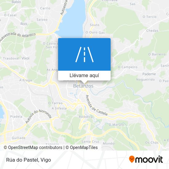 Mapa Rúa do Pastel