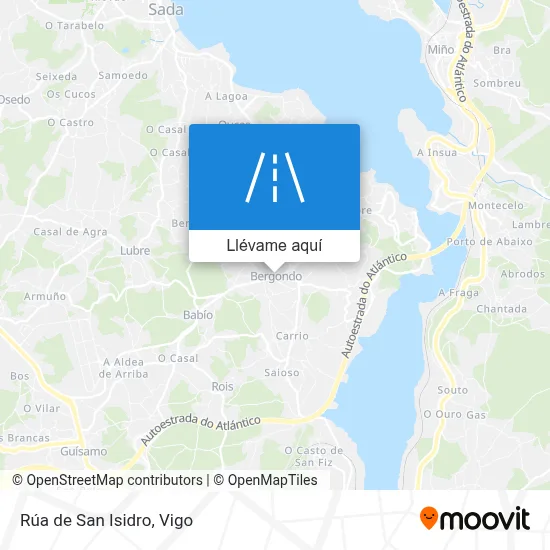 Mapa Rúa de San Isidro