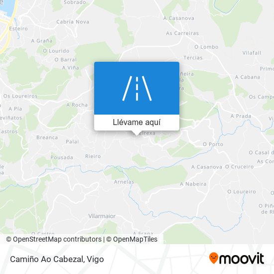 Mapa Camiño Ao Cabezal