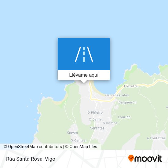 Mapa Rúa Santa Rosa