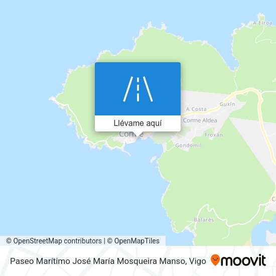 Mapa Paseo Marítimo José María Mosqueira Manso