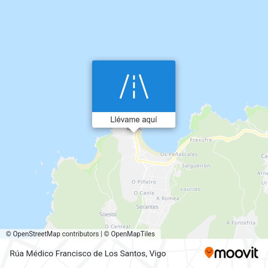 Mapa Rúa Médico Francisco de Los Santos