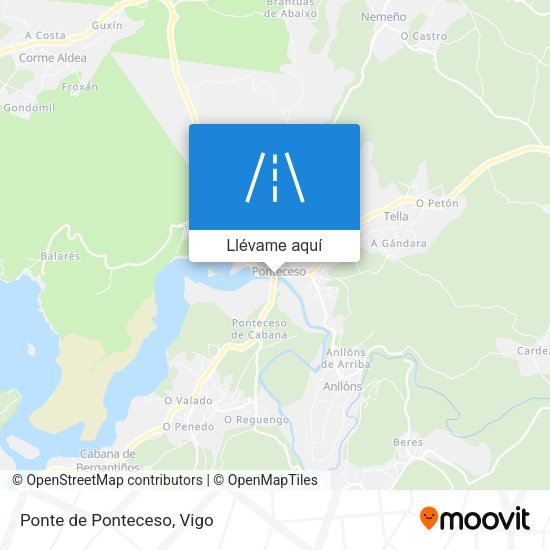 Mapa Ponte de Ponteceso
