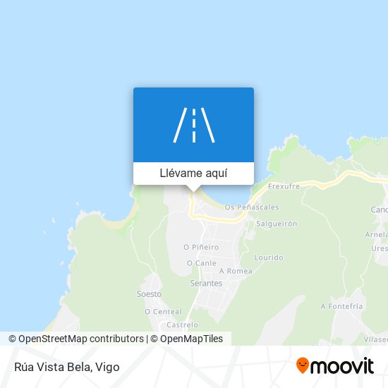 Mapa Rúa Vista Bela