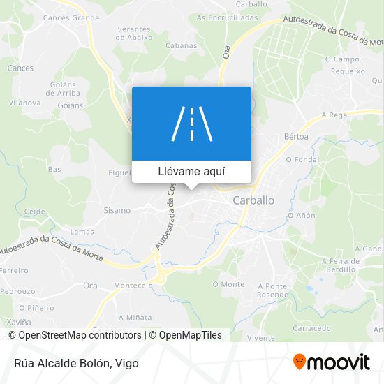Mapa Rúa Alcalde Bolón