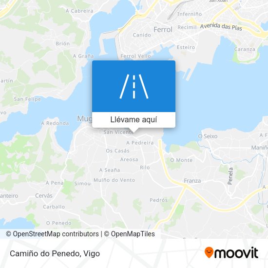 Mapa Camiño do Penedo