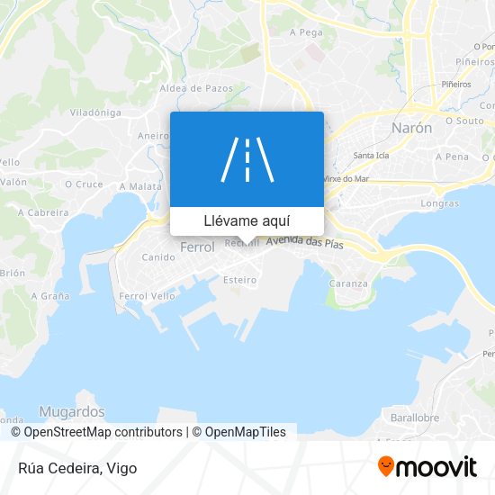 Mapa Rúa Cedeira