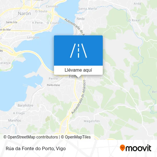 Mapa Rúa da Fonte do Porto