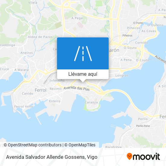 Mapa Avenida Salvador Allende Gossens