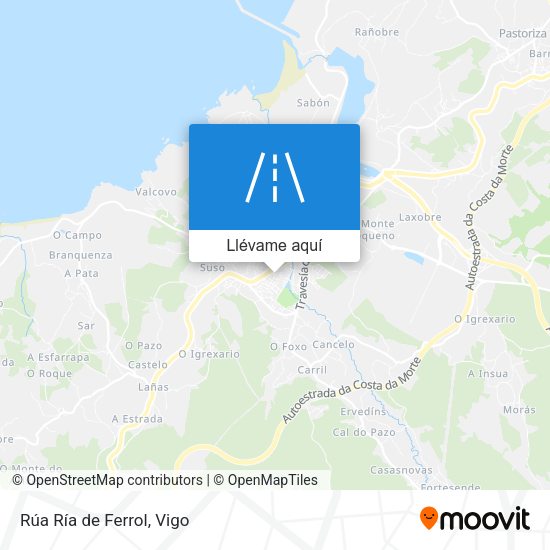 Mapa Rúa Ría de Ferrol