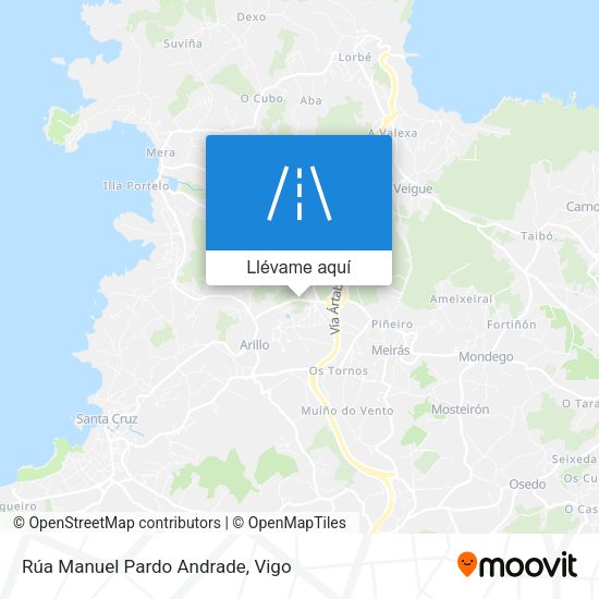Mapa Rúa Manuel Pardo Andrade