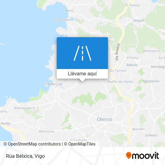 Mapa Rúa Bélxica