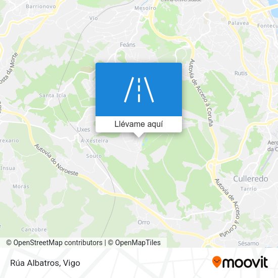 Mapa Rúa Albatros