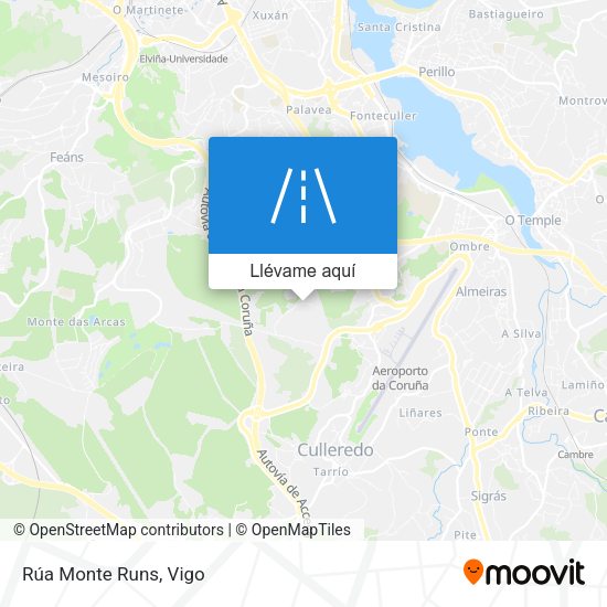 Mapa Rúa Monte Runs