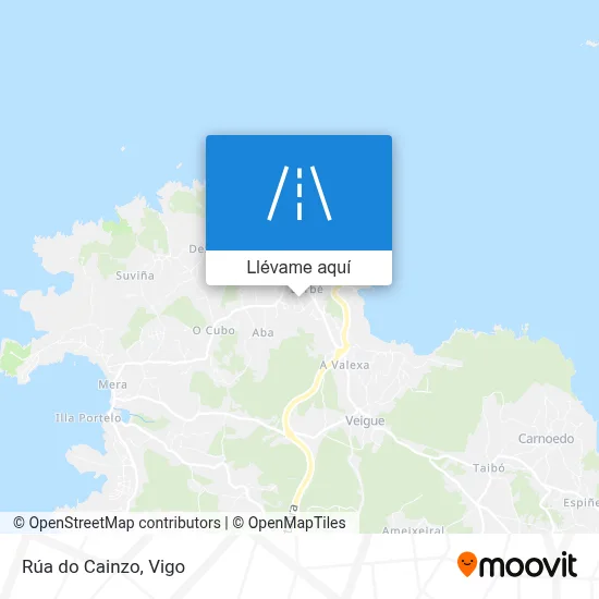 Mapa Rúa do Cainzo