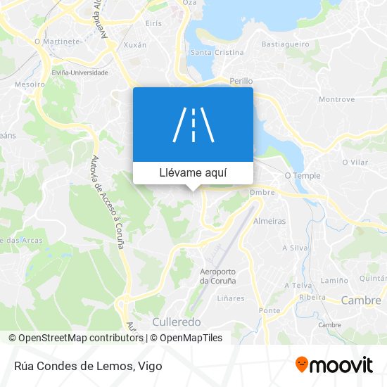 Mapa Rúa Condes de Lemos